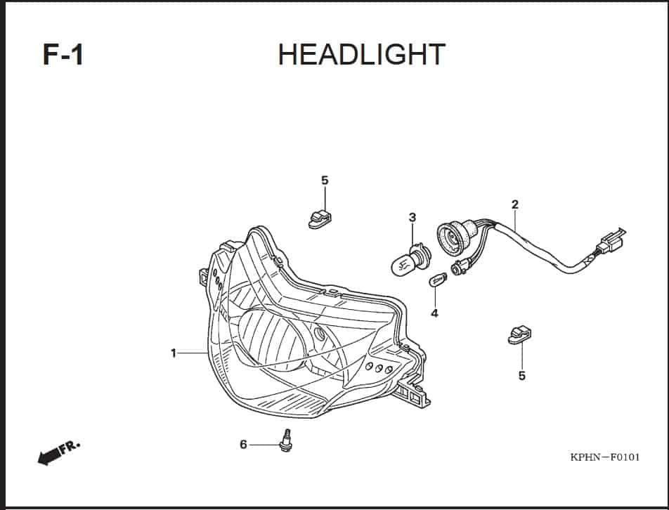 Katalog Suku Cadang Honda Supra X 125 PGM-FI