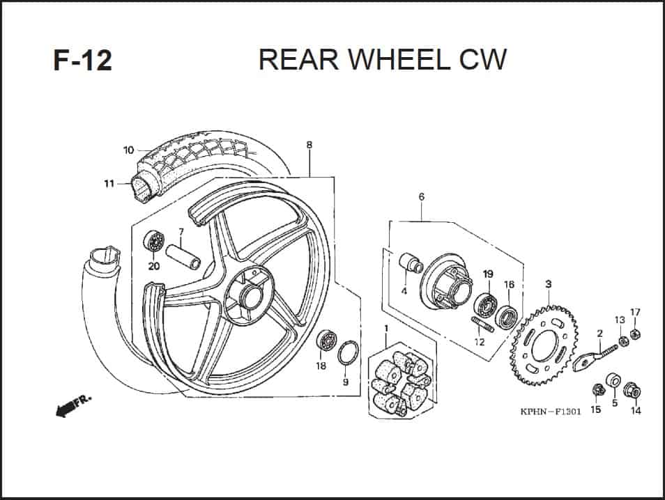 Katalog Suku Cadang Honda Supra X 125 PGM-FI