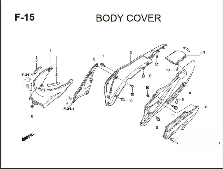 Katalog Suku Cadang Honda Supra X 125 PGM-FI