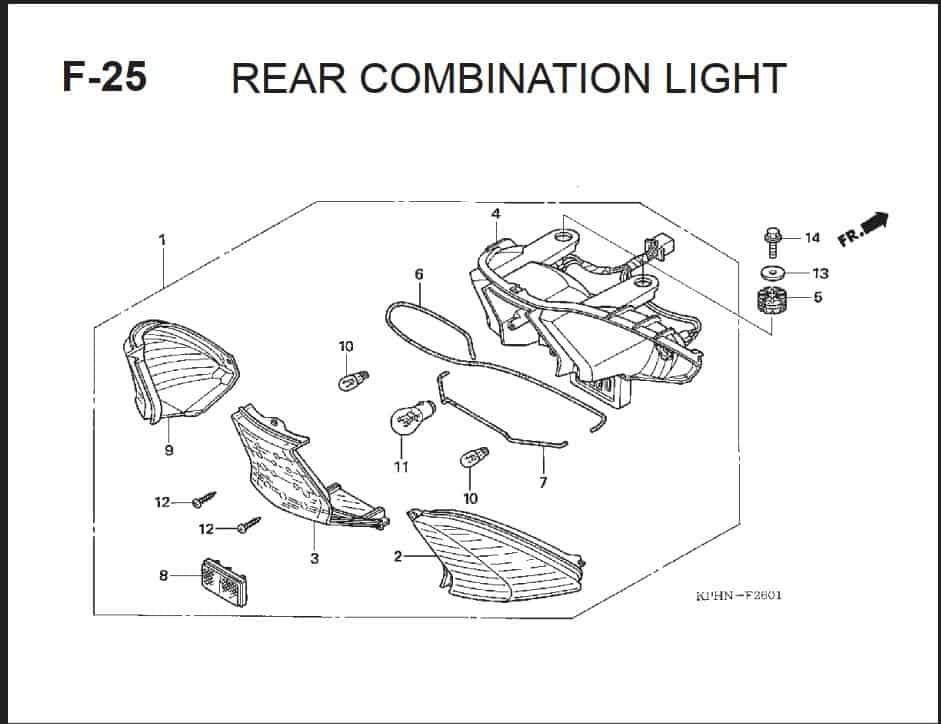 Katalog Suku Cadang Honda Supra X 125 PGM-FI