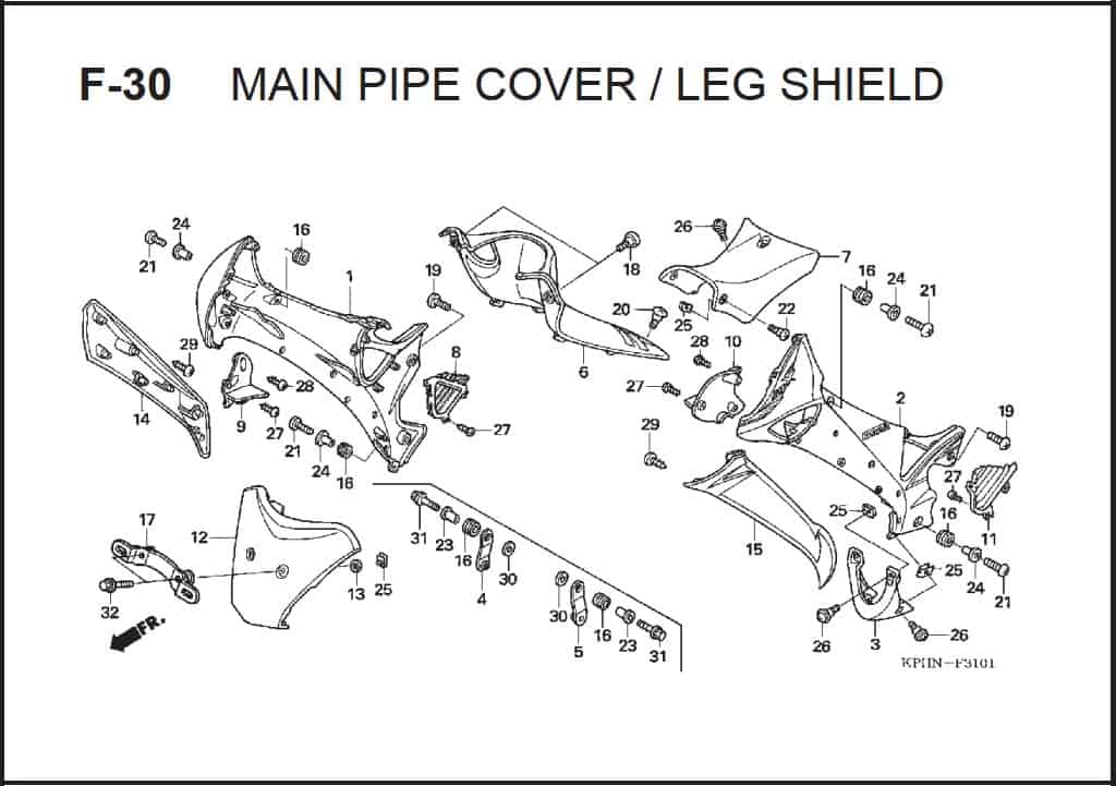 Katalog Suku Cadang Honda Supra X 125 PGM-FI