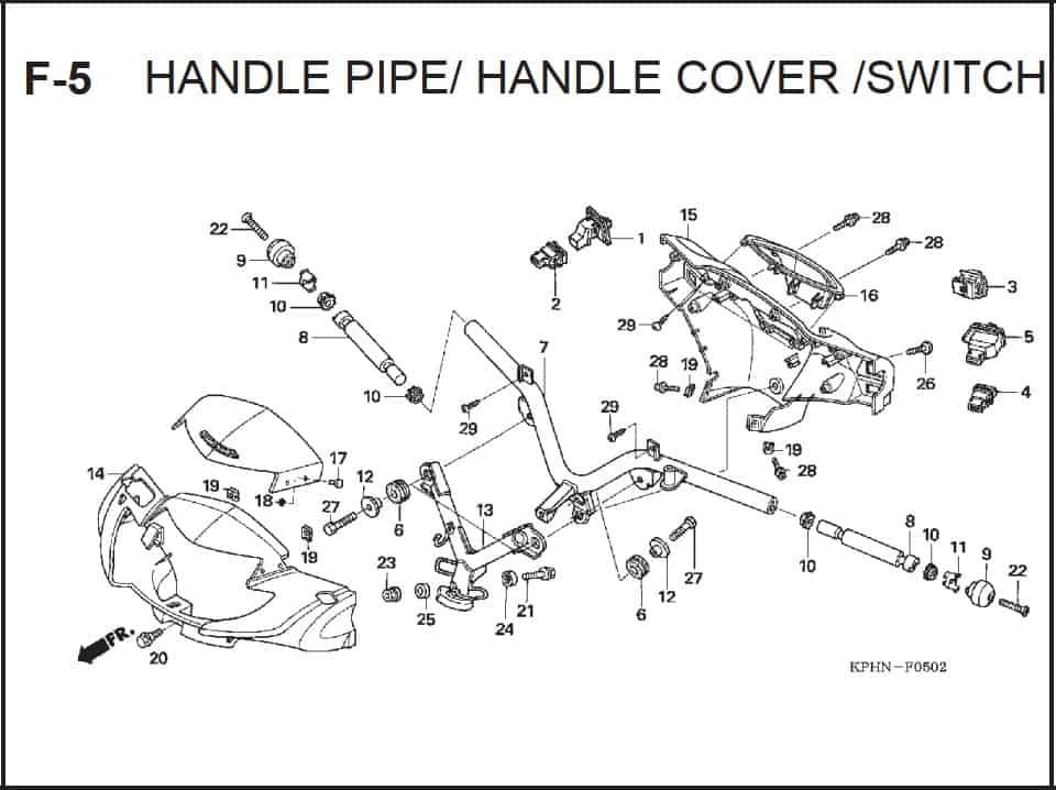 Katalog Suku Cadang Honda Supra X 125 PGM-FI