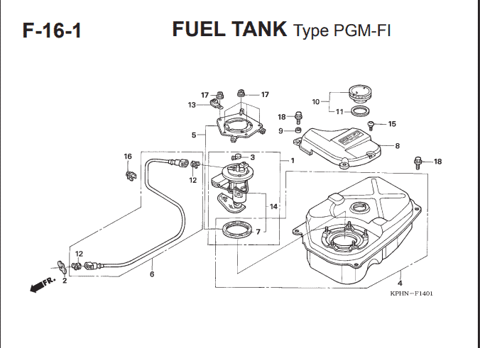 Katalog Suku Cadang Honda Supra X 125 Series