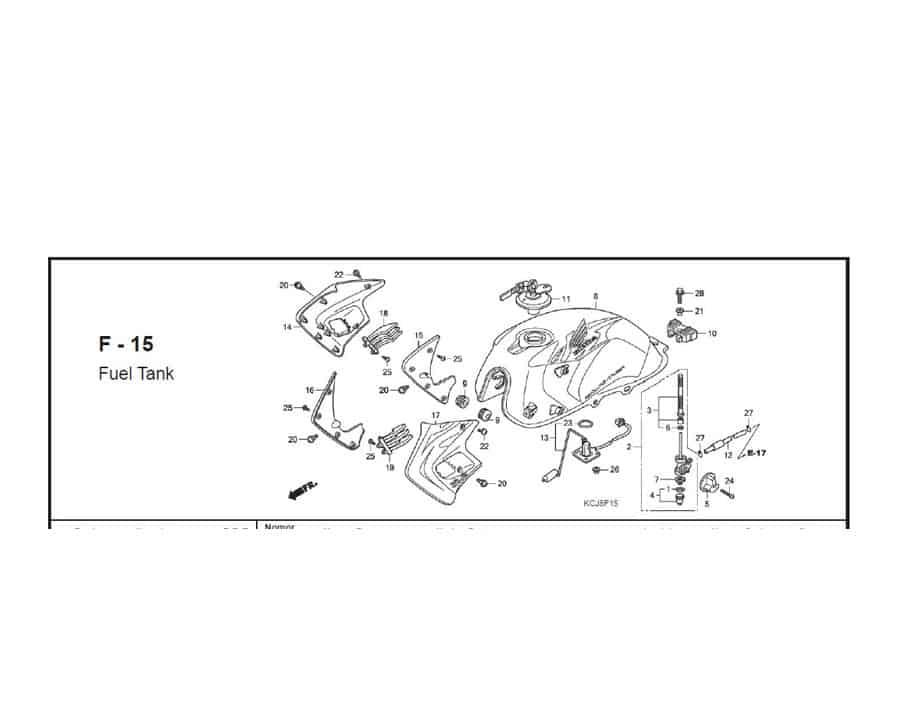 Katalog Suku Cadang Honda Tiger Revo KCJ