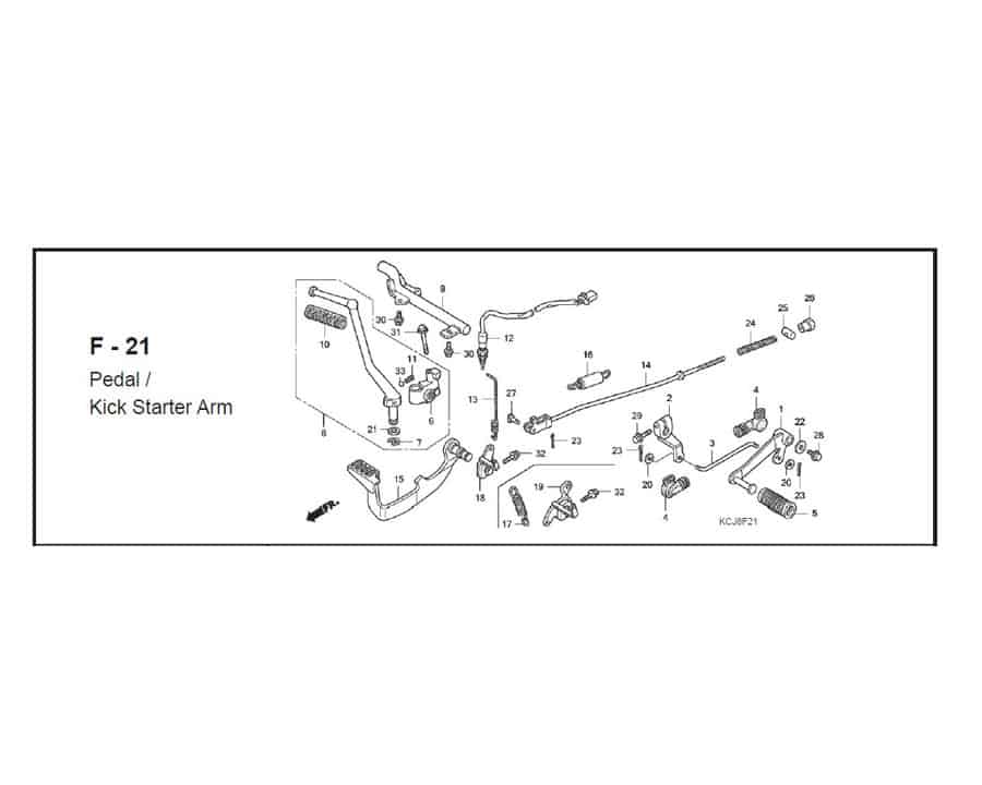 Katalog Suku Cadang Honda Tiger Revo KCJ
