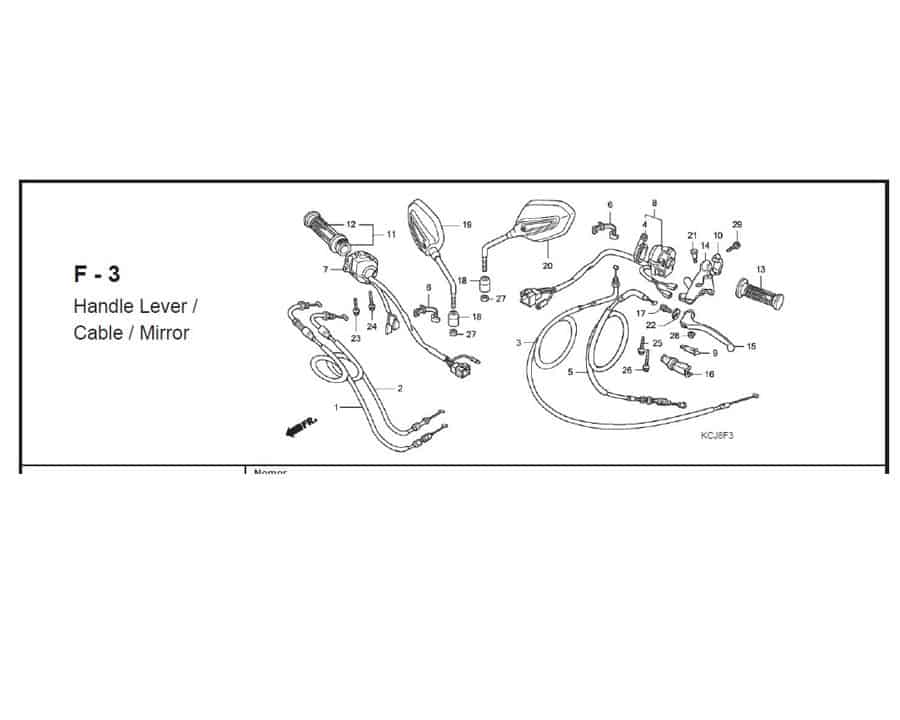 Katalog Suku Cadang Honda Tiger Revo KCJ