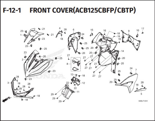 Katalog Suku Cadang Honda Vario 125 K2V