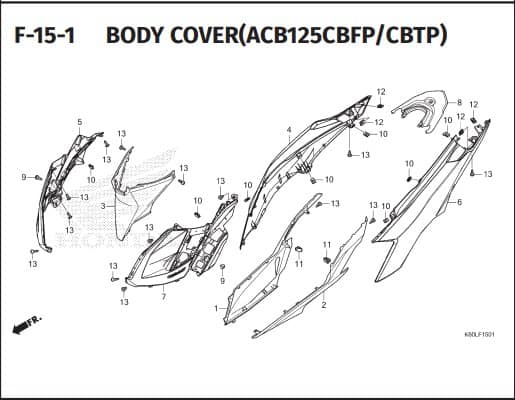 Katalog Suku Cadang Honda Vario 125 K2V