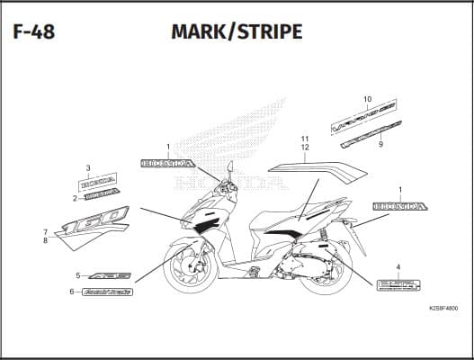 Katalog Suku Cadang Honda Vario 160