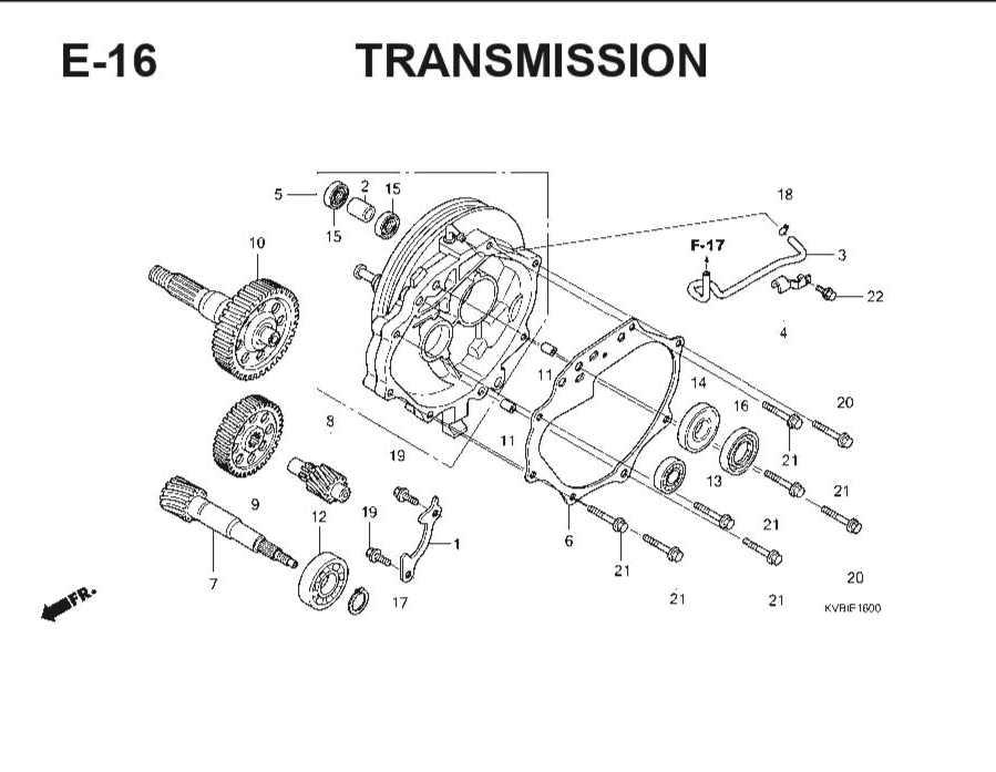 Katalog Suku Cadang Honda Vario Techno