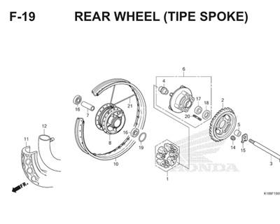 Katalog Suku Cadang Honda Verza 150 K18