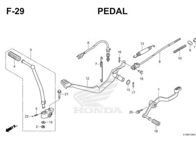 Katalog Suku Cadang Honda Verza 150 K18