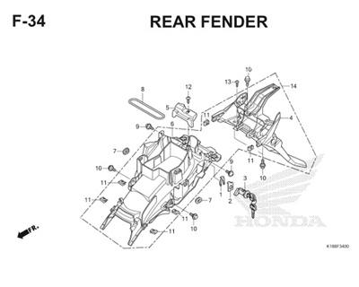 Katalog Suku Cadang Honda Verza 150 K18