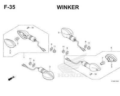 Katalog Suku Cadang Honda Verza 150 K18