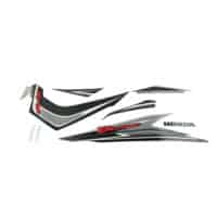 STRIPE BLACK SILVER R