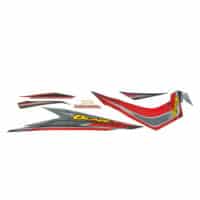 STRIPE BLACK RED L