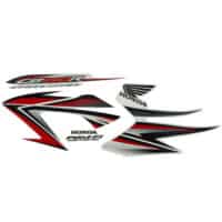 Stripe White Red L