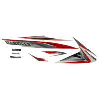 Stripe Red Silver R