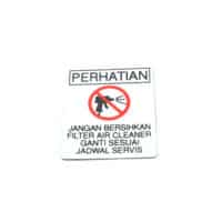 LABEL A/C ELEMENT NOTICE