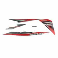 Stripe Red Black L