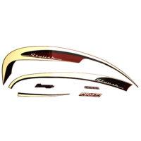 Stripe Red Cream L