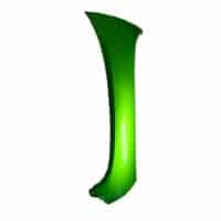 COVER, R.FR *GY140M* BRIGHT LIME GREEN METALLIC