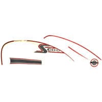 STRIPE CREAM RED L