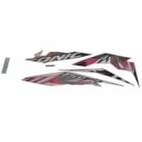 STRIPE SET L MAGENTA WHITE